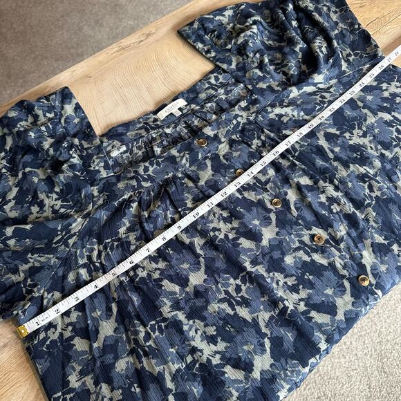 Angels Forever Young Kehlani Square Neck Long Sleeve Blouse Top Blue 3X - Picture 11 of 12